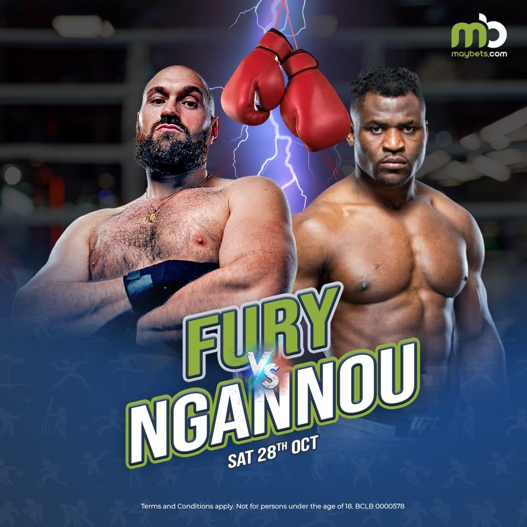 Boxing Battle:

Fury vs. Ngannou. A heavyweight match you won't want to miss. Who do you think will emerge victorious?

#MayBetsFungaDealElClasico
Maybets @MaybetsOfficial