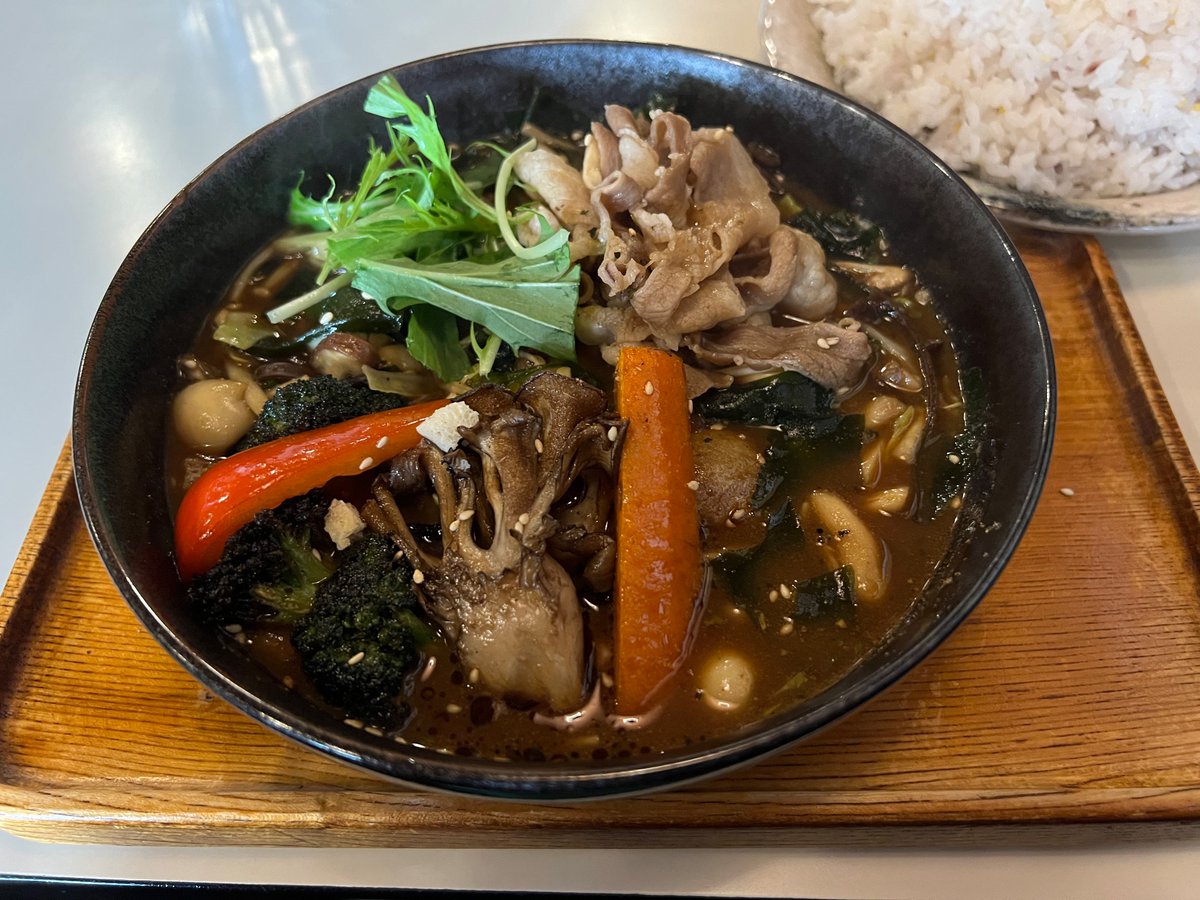 スープカレーわかめトッピング激ウマ。

#プチGARAKU