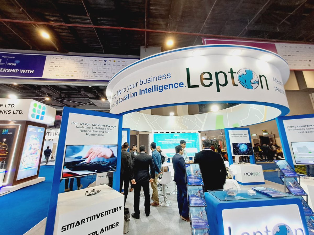 leptonsoftware's tweet photo. Day 2 at @exploreIMC 2023, and the excitement at Booth No- 3.54 is still going strong!โจ
Join us to shake things up. Let's chat about transforming your business, from location intelligence to telecom! #IMC2023 #5G #telecom #GISpartner #locationintelligence #leptonsoftware #Day2 https://t.co/uIkTUBTUOO