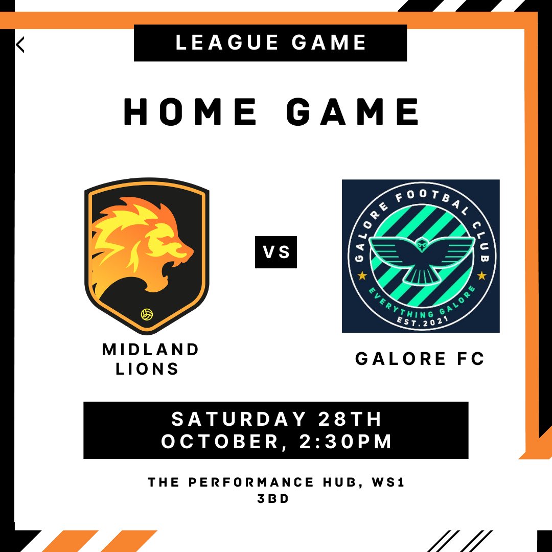 Back to back home games see the Lions face @galorefc today, a massive performance needed in what is due to be a difficult fixture.

Come on you Lions 🦁