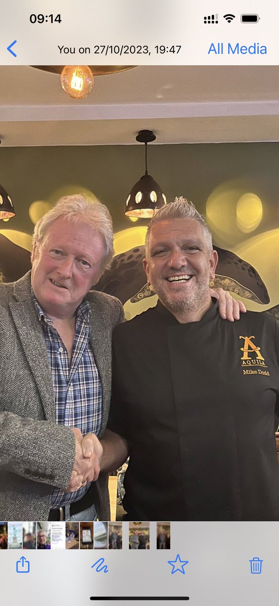 A pleasure to cook for the legend that is <a href="/charlie_lawson1/">Charlie Lawson</a> and his lovely wife Debbie. Thanks for coming, see you soon. Mike and #teamaquila