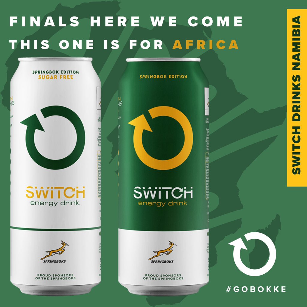 Are you ready for the ultimate energy boost? 🏉🇿🇦 Whether you prefer the full kick or sugar-free action, we’ve got your back. Support the Bokke with every sip! 🙌🏆 
#springbokenergy
#rugbyfever 
#worldcupfinal 
#fuelthechampions 
#strongertogether
#africa
#namibia