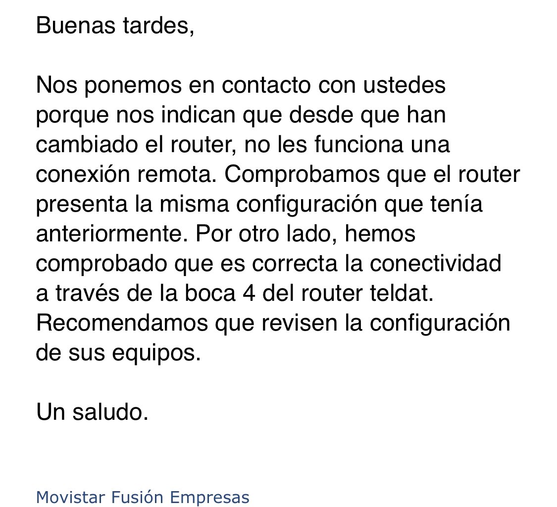 gonsocaba's tweet photo. @Telefonica pues este es el interés por arreglar las incidencias… https://t.co/D7oTUtAnIo