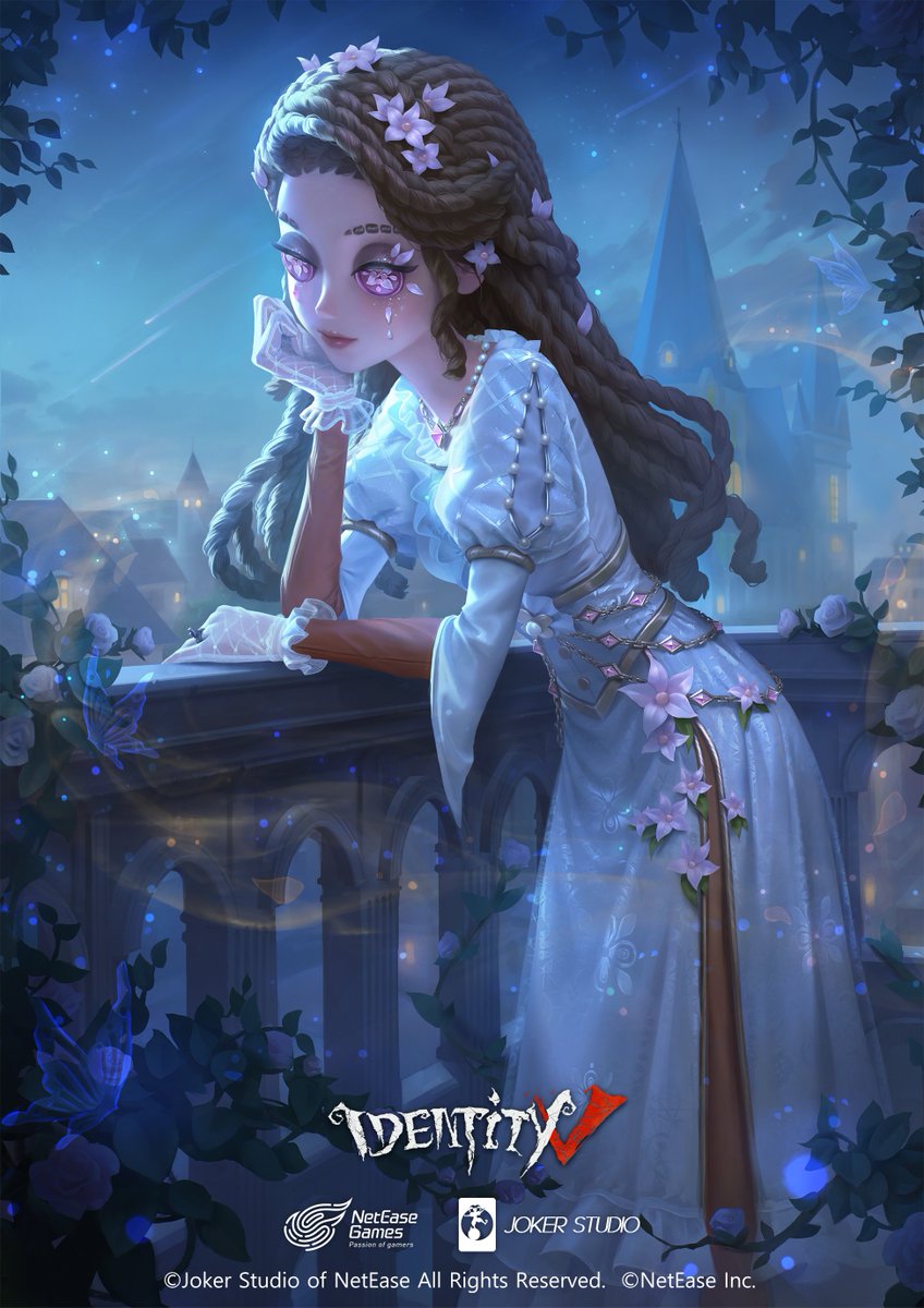 GameIdentityV's tweet photo. Dear Visitors,
Without names or identities, in the soft murmur within that fractured smile, lies the promise of loving you.
Love, its beauty almost surreal, yet as fragile as morning dew.
"Psychologist” Deduction Star Costume will be available soon!
#IdentityV #Psychologist https://t.co/Z9yqeAY2Xi