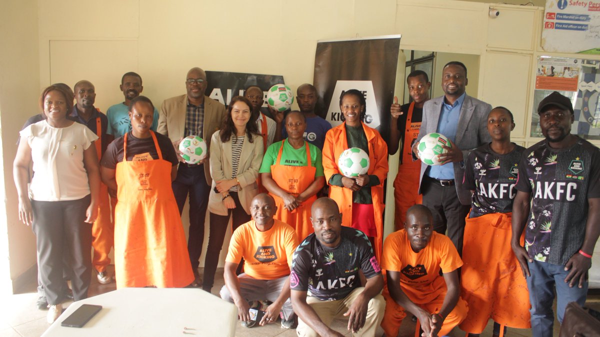 Africa Union Sports Council  Region 5 thank you for taking your time to visit us at Alive and Kicking#handmadeballs#leatherballs#madeinkenya#make#play#live.
