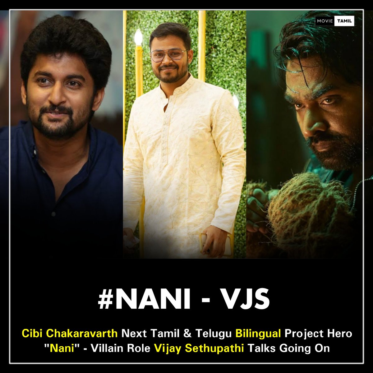 Exclusive

🔸#DON - Director #CibiChakaravarth Next Project Was Tamil & Telugu bilingual Movie Actor '#Nani' Lead Role

Follow For More update 🙏

🔹#VijaySethupathi Villain Role Talks Going On 🥳

#HiNannaOnDec7th #Nani31 #SK Project Next

#VJS50 #Maharaja