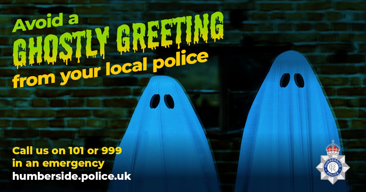 Humberbeat's tweet image. Let’s make this #Halloween more treat than trick! This should be a great celebration for all partaking, and for those who are not. 

Read more and download our posters here: ow.ly/g10550PZwtM
 
Call us on 101 #MakeTheRightCall