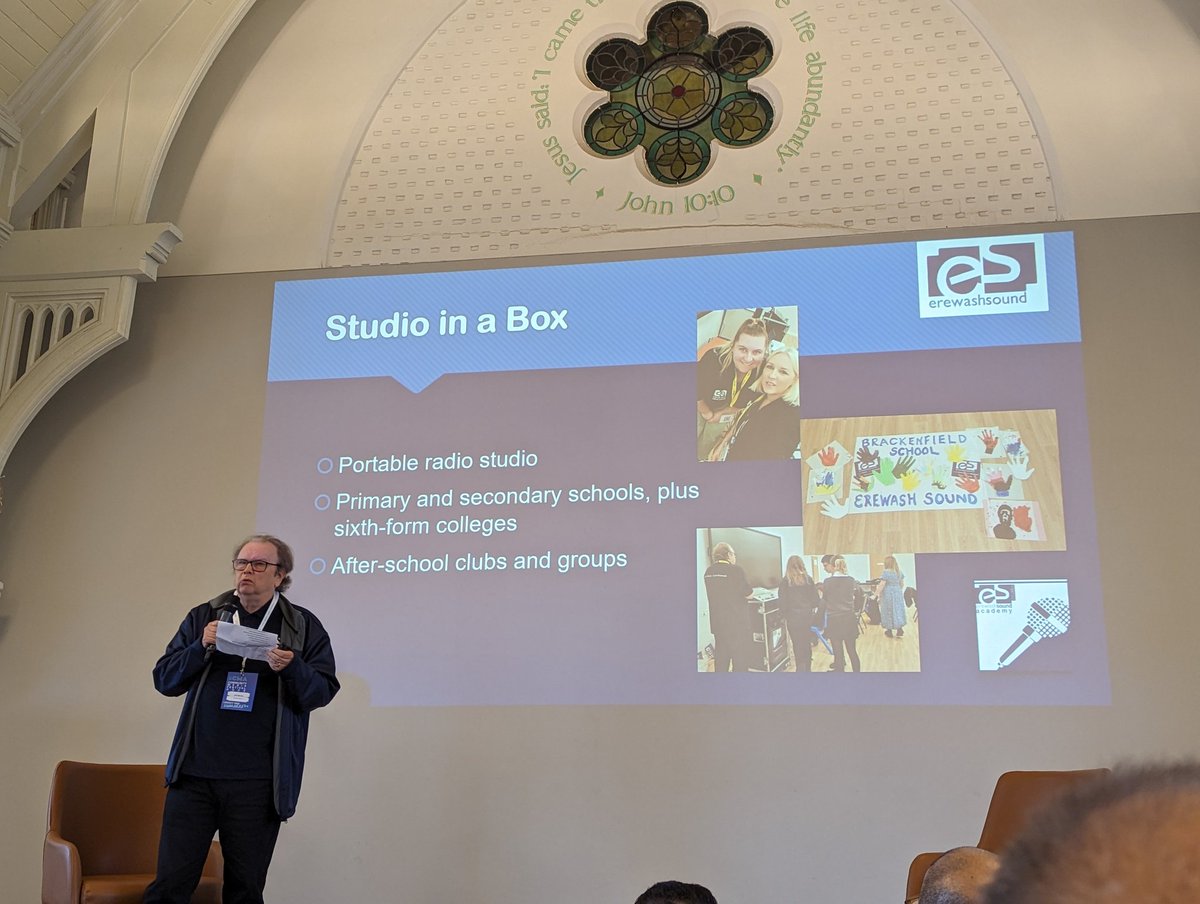 'Studio in a box' interesting project from @erewashsound with primary schools bot is one of the sucess stories.
 #CMFest23