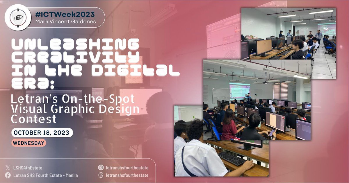 LSHSTheTemplar's tweet image. 🌐🚀 Exploring the Digital Frontier: A Recap of ICT-STEM Week 2023 

Dive into the exciting world of innovation, empowerment, and education during #ICTWeek2023 and #STEMWeek2023.