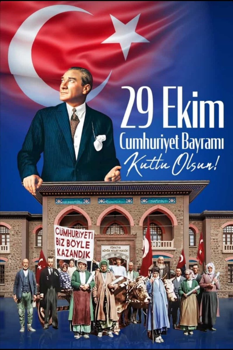 Yaşasın Cumhuriyet 🇹🇷 Nice yüz yıllara🇹🇷 Cumhuriyet Bayramımız Kutlu Olsun.