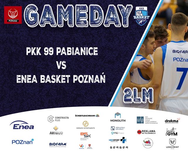 basketpoznan's tweet photo. 𝐆𝐀𝐌𝐄𝐃𝐀𝐘📷
#2LM
📷 PKK 99 Pabianice vs Enea Basket Poznań
📷 28.10.2023
📷 18.30
📷 Hala Powiatowa, Pabianice , ul. św.Jana 30/36
📷 https://t.co/8VDxQvwmRk
#enea #miastoPoznan #artbud #constructaPlus #biofarm
#poznanwspiera #basket #kks #pzkosz #2liga https://t.co/VVWwyHASYq