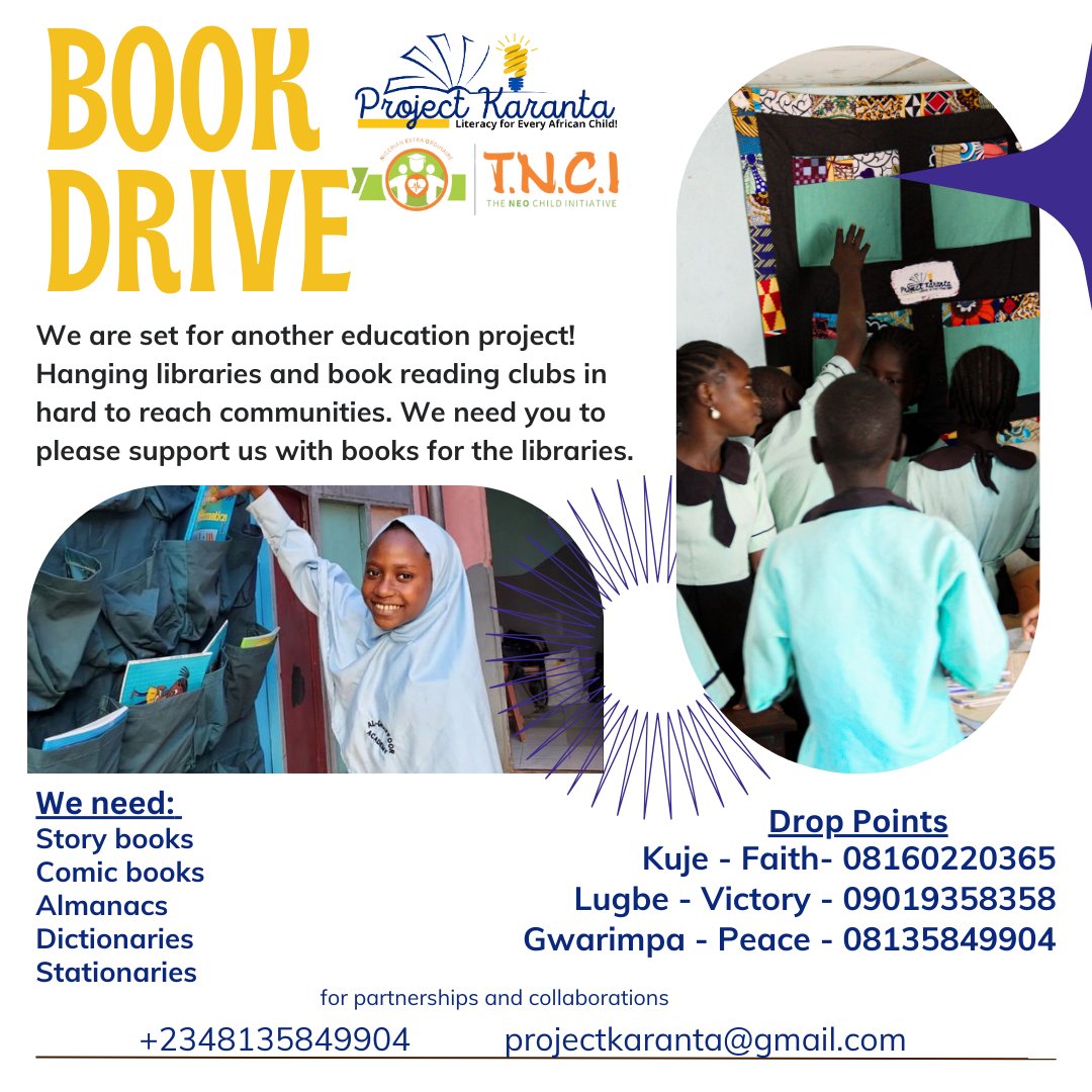 projectkaranta's tweet photo. If You have been supporting us from time past, God bless you 🙏

We are here again and we need books! Lots of them!! 

Please give us books. For primary and junior secondary school please . 

If you want to monetize it, we will be glad. https://t.co/dtIqQPBL00