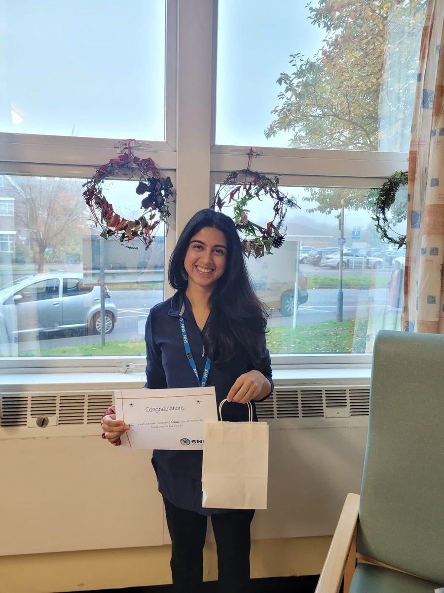Leicester NRU (@leicesternru) on Twitter photo Meet our October Star of the Month - SALT <a href="/AshikaChowhan/">Ashika Chowhan</a>!
Ash was nominated for recently presenting a winning case study on a complex patient at an NHS England event.
Well done Ash!
<a href="/LPTAdultSpeech/">LPT Adult Speech Therapy</a> Meet our October Star of the Month - SALT <a href="/AshikaChowhan/">Ashika Chowhan</a>!
Ash was nominated for recently presenting a winning case study on a complex patient at an NHS England event.
Well done Ash!
<a href="/LPTAdultSpeech/">LPT Adult Speech Therapy</a>