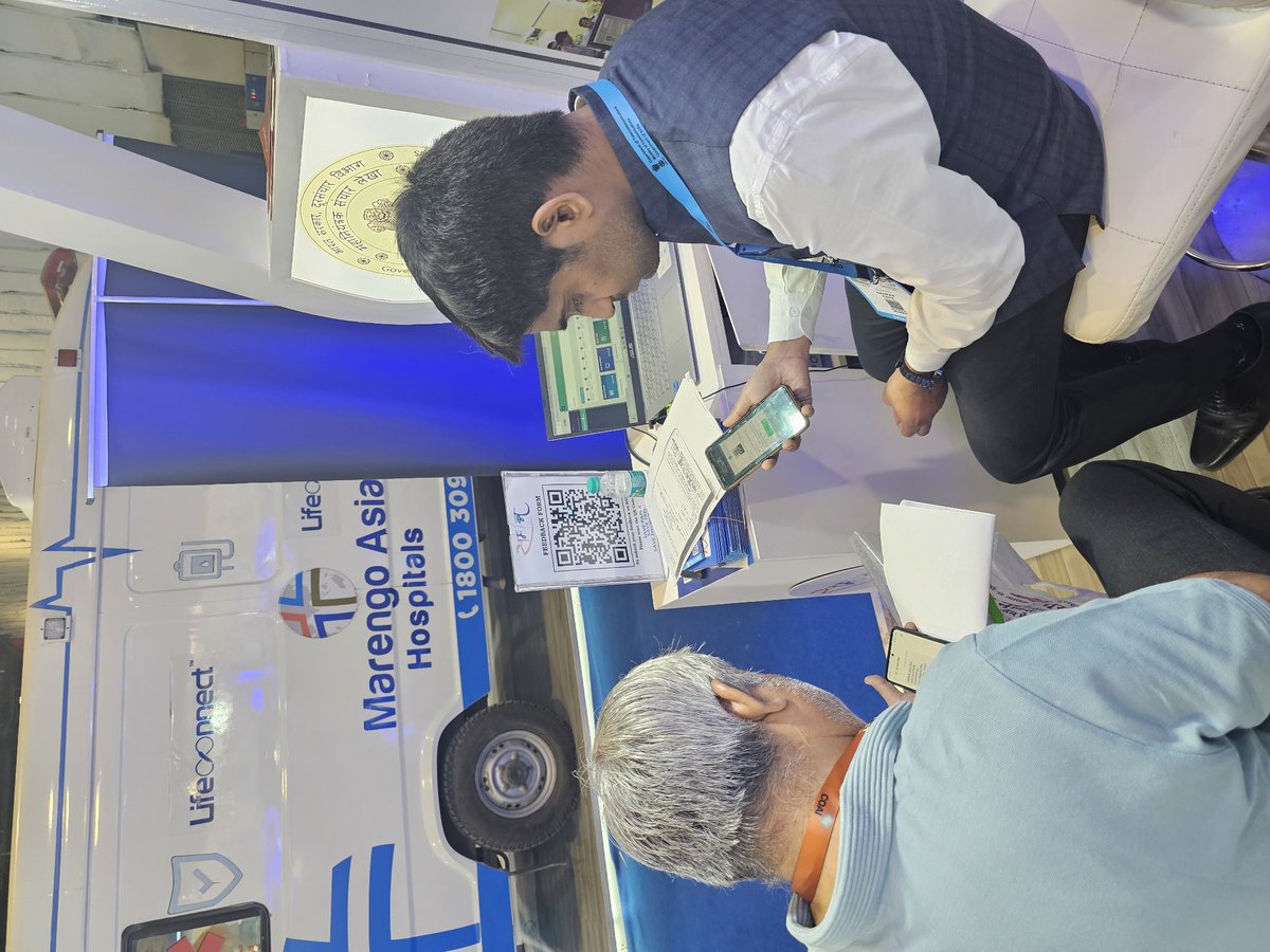 Pensioners are now getting their Digital Life certificate using Jeevan praman Face Authentication mobile app at the SAMPANN stall in IMC 2023.  #Pensioners #IMC2023
@UIDAI @AshwiniVaishnaw @devusinh @ControllerDot @DoT_India @PMOIndia