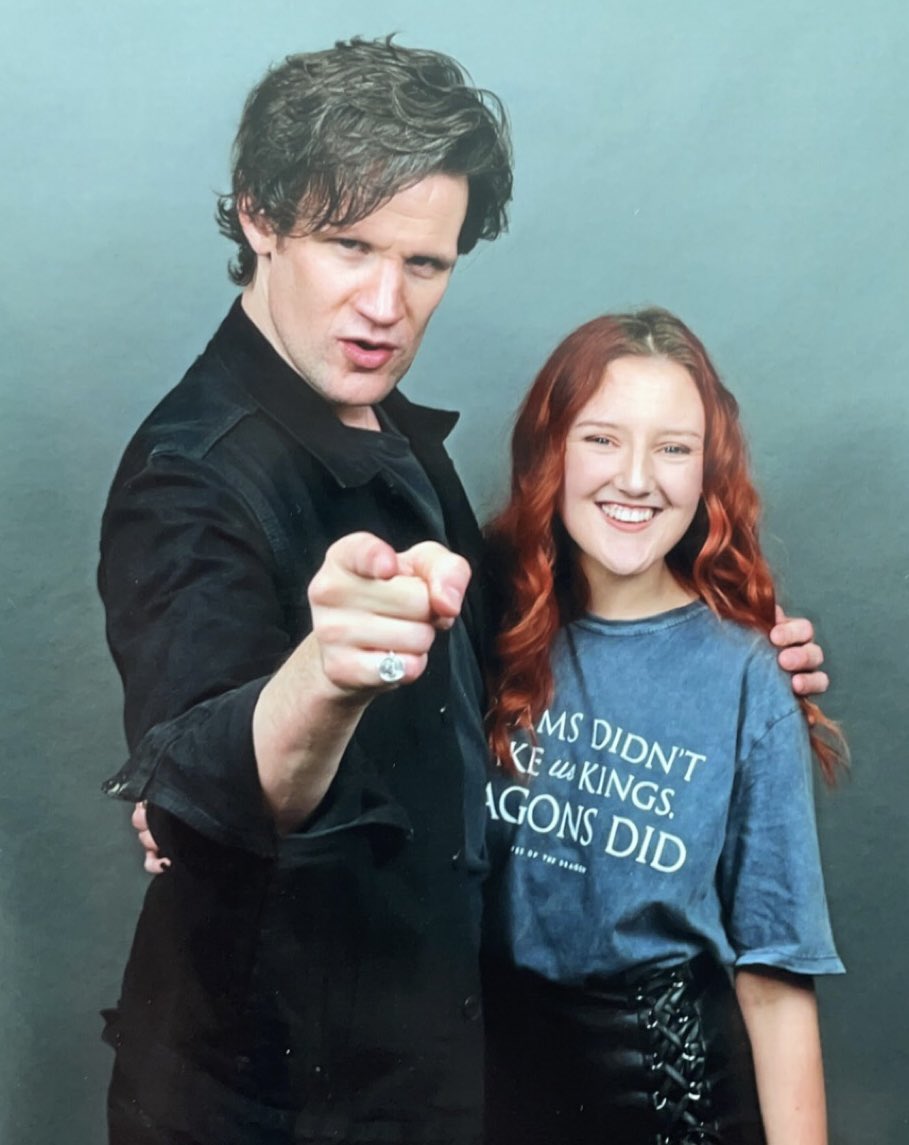 Happy birthday #MattSmith it was amazing getting to meet you and see you twice this year hopefully I’ll get to see you again at a convention