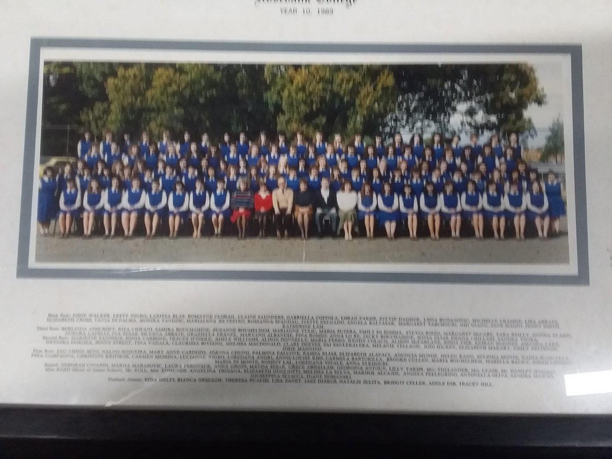 It was so lovely to come back to my old high school today to see the many changes that have occurred over the last few years - (1989 Year 10 photo)
Thankyou for hosting a Reunion Day for ex students I hope it becomes a regular event <a href="/IrisNastasi/">Iris Nastasi</a>  <a href="/rosebankcollege/">Rosebank College Five Dock</a>
