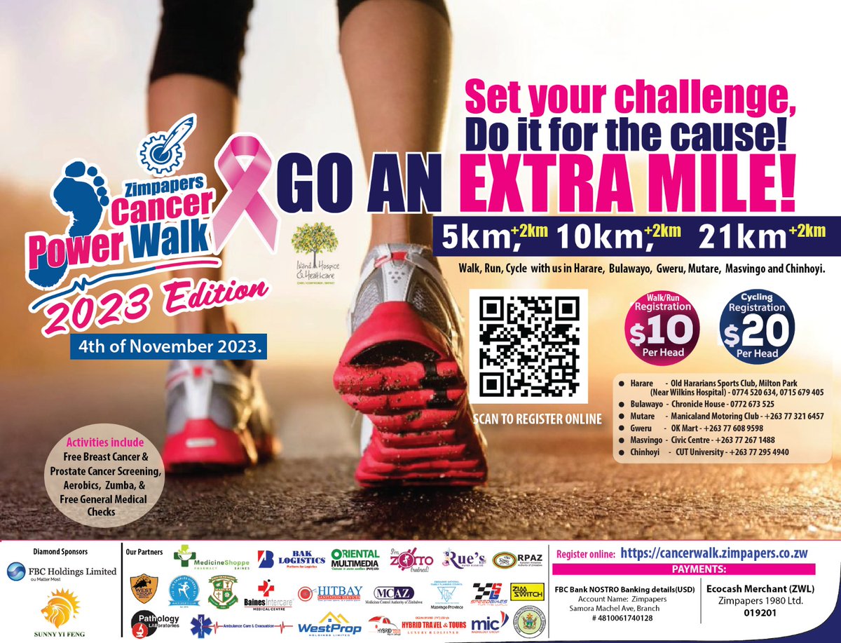 SundayMailZim's tweet photo. Zimpapers #CancerPowerWalk https://t.co/kNBBtMls7u