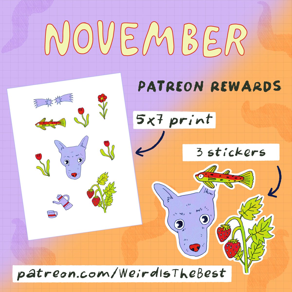 WeirdIsTheBest's tweet photo. November &amp; October - I made extra rewards for you! All snail mail patreons get cute surprises in Oct/Nov!
https://t.co/ctr7nSN8jh
I hope you like these and please share around of you do. My audience is still small so I appreciate it a lot if you do 🙂
#stickers #patreon https://t.co/ZFWW41SyqA