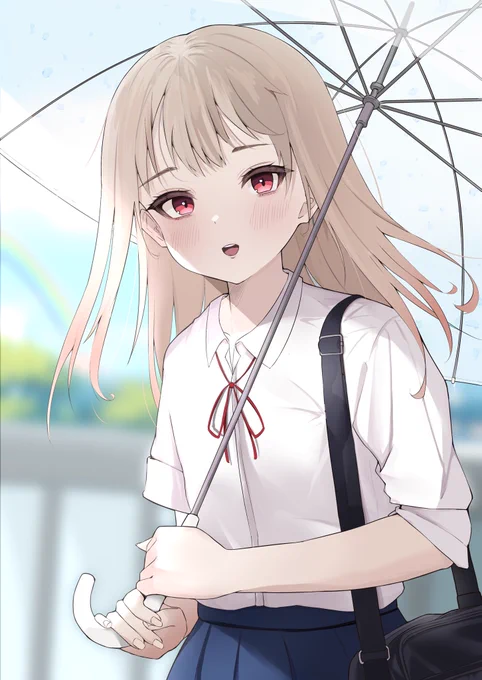 雨上がり #女子無駄  #ロリ #百井咲久 