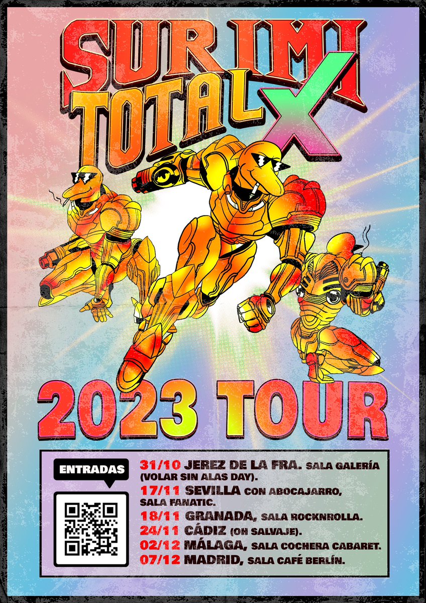 Nuevo directo, mas acción y explosiones. Tenemos unas poca de fechas de presentación del Surimi Total X pa antes de que acabe el año, venirse que lo vai a gozar.
Entradas: linktr.ee/SpaceSurimi