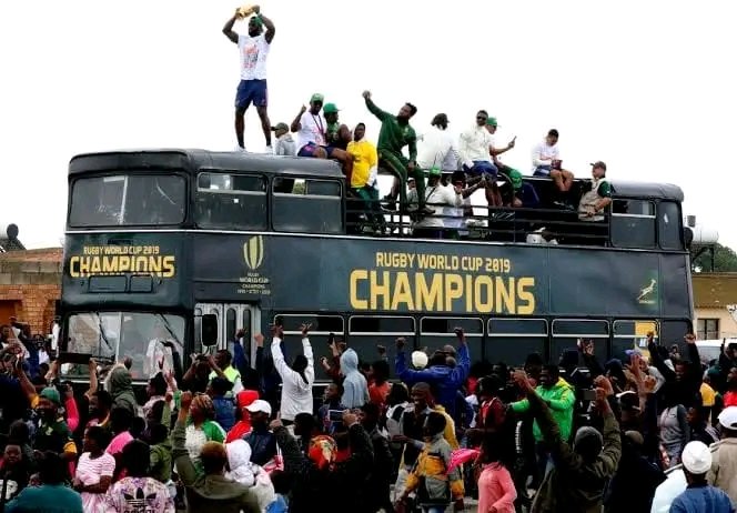 Skhalazo_NMZ's tweet photo. #StrongerTogether 

I hope this Bus 🚌 is being serviced n taken to Car wash coz we'll need it soon

#GoBokke 🇿🇦🏆
#RWC23Final https://t.co/WE7y6gYu3P