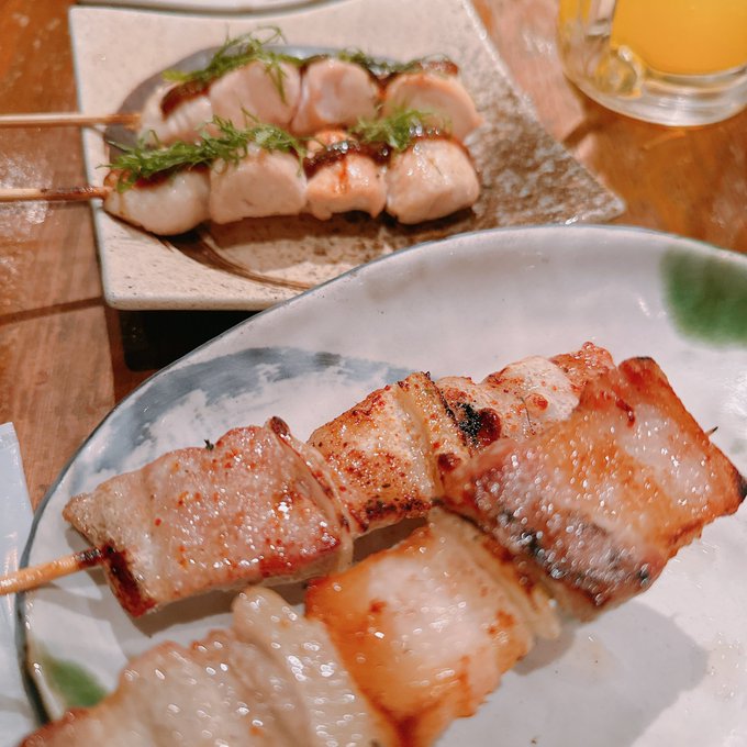 にもしさんにおすすめされたので焼き鳥やさん行ってきました!
豚バラ最高🥳🥳🥳 