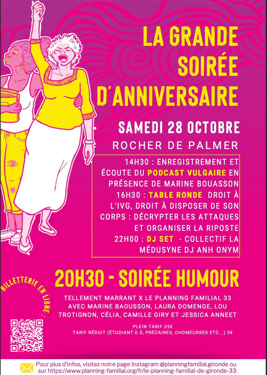 On se retrouve aujourd’hui pour une table-ronde sur « #IVG, droit à disposer de son corps » pour l’anniversaire du @leplanning de Gironde avec @Myrtille_Bdg @verosehier @talmadesta @ElvireDCharles. L’occasion de faire le point sur l’accès à ce droit fondamental dans le monde ✊