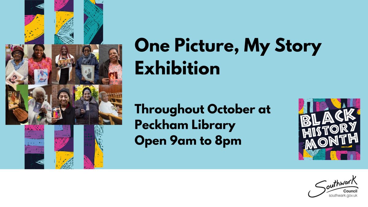 SouthwarkLibs's tweet image. Visit #PeckhamLibrary to explore the personal histories of Southwark&apos;s Black heritage communities through oral recollections and images. 

orlo.uk/On5vM

#BlackHistoryMonth