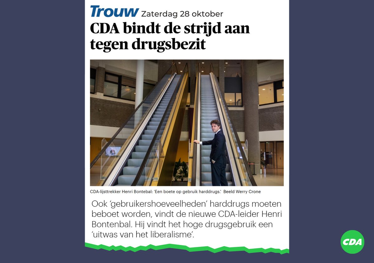 90% van de georganiseerde criminaliteit is drugsgerelateerd. Elke gram harddrugs is gelinkt aan geweld en criminaliteit.

In een fatsoenlijk land handhaven we wetten en regels. 'Gebruikershoeveelheden' schaffen we af.

Pil op zak = boete op de mat.