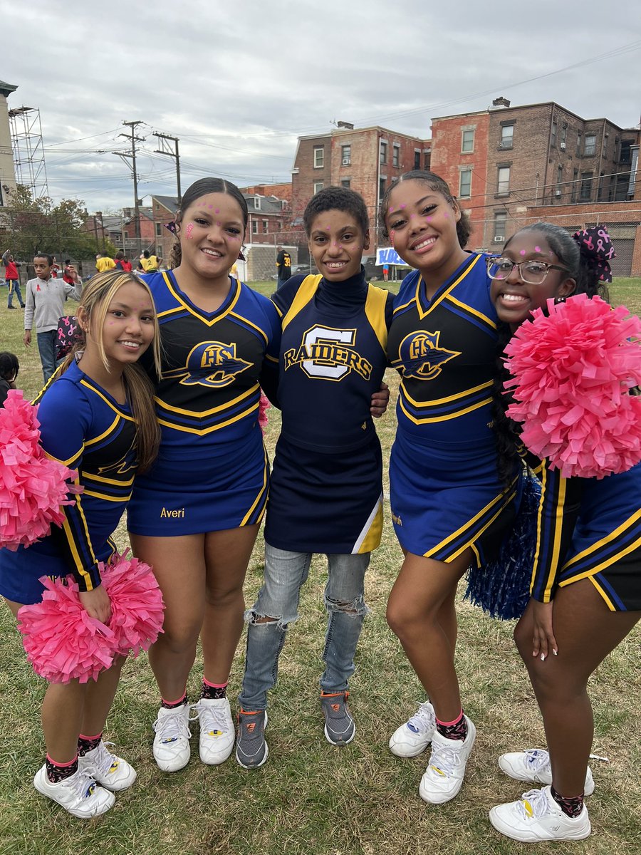 Wednesday, we went to Conroy for their annual fall football day. 🏈

It’s an event we look forward to every year. 

This year we were able to donate 2 full sets of cheer uniforms to them! 💛💙

<a href="/PpsSports/">PPSSports</a> 
<a href="/PGHCityLeague/">PGH City League Athletics</a>