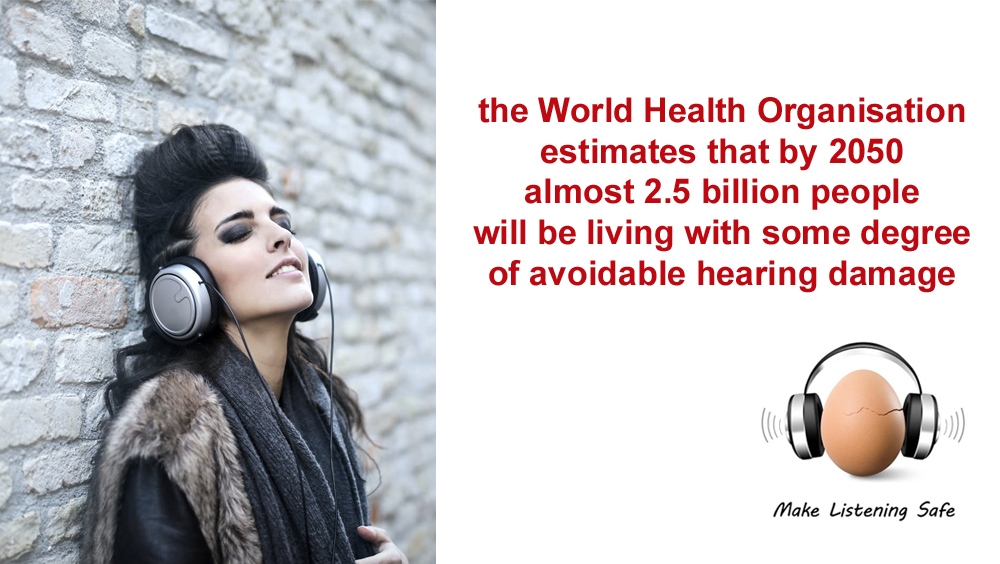 It's recommended that we limit our headphone use to no more than 60 minutes per day at 60% of the maximum volume.