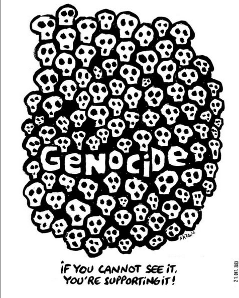 ¡No creáis lo que veis! (Palestina, Israel y la perversión del lenguaje)  

✍️…sloscaminosestancerrados.blogspot.com/2023/10/no-cre…

Una reflexión (en mi olvidado blog sobre Palestina) con ilustración del trompetista libanés Mazen Kerbag.