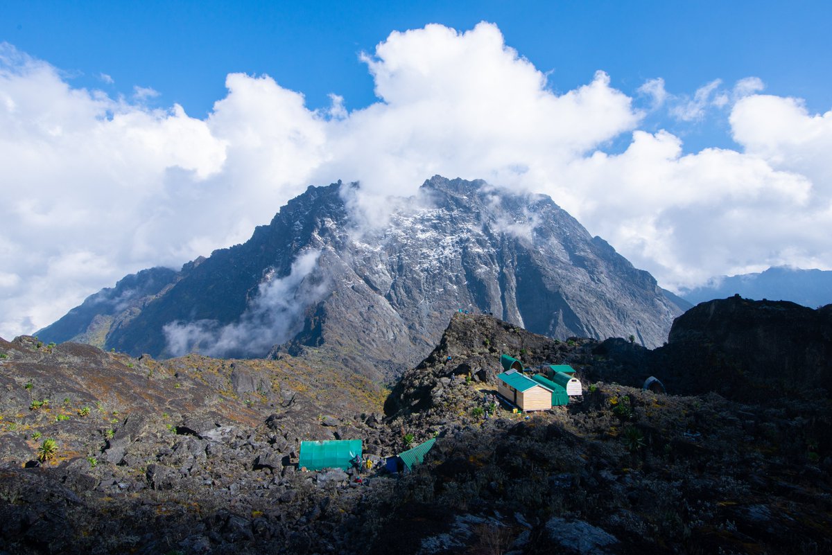 Margherita Camp at 4,495m. if the final camp on the Kilembe Circuit before summiting Mountain Stanely's Margherita Peak at 5,109m with a great view of Mountain Baker at a hight of 4,844m. I really want to be back here.