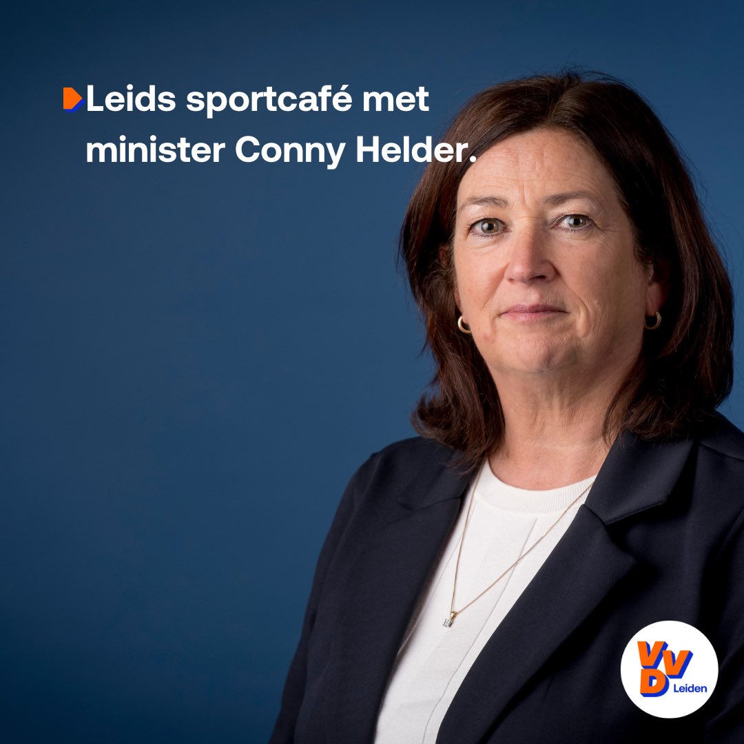 Op woensdag 1 november bezoekt VVD- Sportminister Conny Helder rugbyclub DIOK voor het Leidse Sportcafé! 

Samen met de minister en bijdragen van <a href="/Topsportleiden/">Topsport Leiden</a> en <a href="/lrcdiokrugby/">RC DIOK</a>, gaan we in gesprek over hoe leuk sport is en hoe we meer Leidenaars aan het sporten krijgen. (1/2)