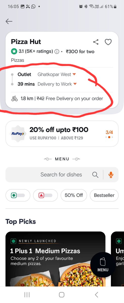 namitadubey59's tweet photo. Placed Rs 9K order on Swiggy.  delvry outlet got auto changed which increased delvry time from 40min to 120m. Had to cancel. No refund was provided as cancellation took more than 1 min. Followed multiple times, no outcome. #swiggyScam @mumbaimirror @jagograhakjago @SwiggyCares https://t.co/s4TW8Ogvva