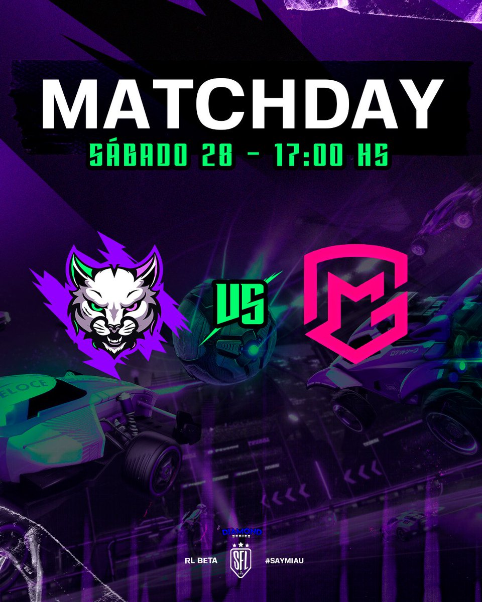 FelesGamingClub's tweet photo. #RocketLeague ⚽️

Seguimos invictos y lo vamos a seguir siendo 😎

🗓️ Jornada 4
🕰️ 17:00
🏆 @sinfrenosleague Diamond
🆚 @metricalesports
 📺 Canal de @LadyPi89

#GoFeles🐈 https://t.co/KqhjAlzpcX