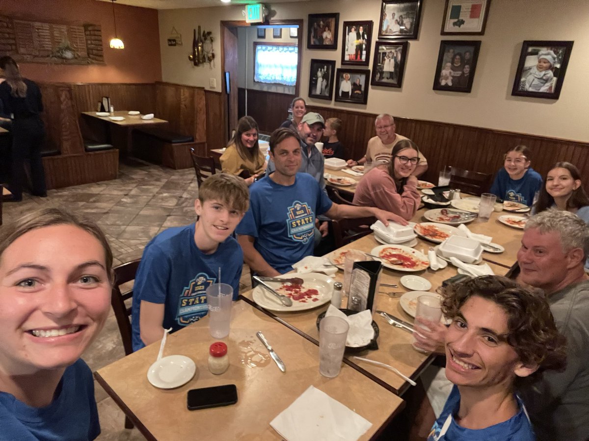 ccityxc's tweet photo. Highlights from yesterday:

Photo ops on the awards stage
Practice on the best course in the USA!
Dinner at Piloni’s Italian Restaurant

Making memories and ready to compete!

Good luck today Kenya, Samantha, Marcus, and Gavin!

It’s a great day to have a great day! https://t.co/JFW0NeDw7O