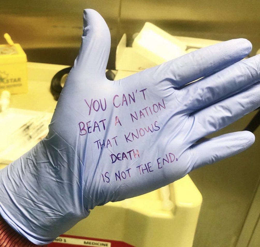 Kalian tidak bisa mengalahkan sebuah bangsa yg mengenal bahwa kematian bukanlah akhir dari segalanya…