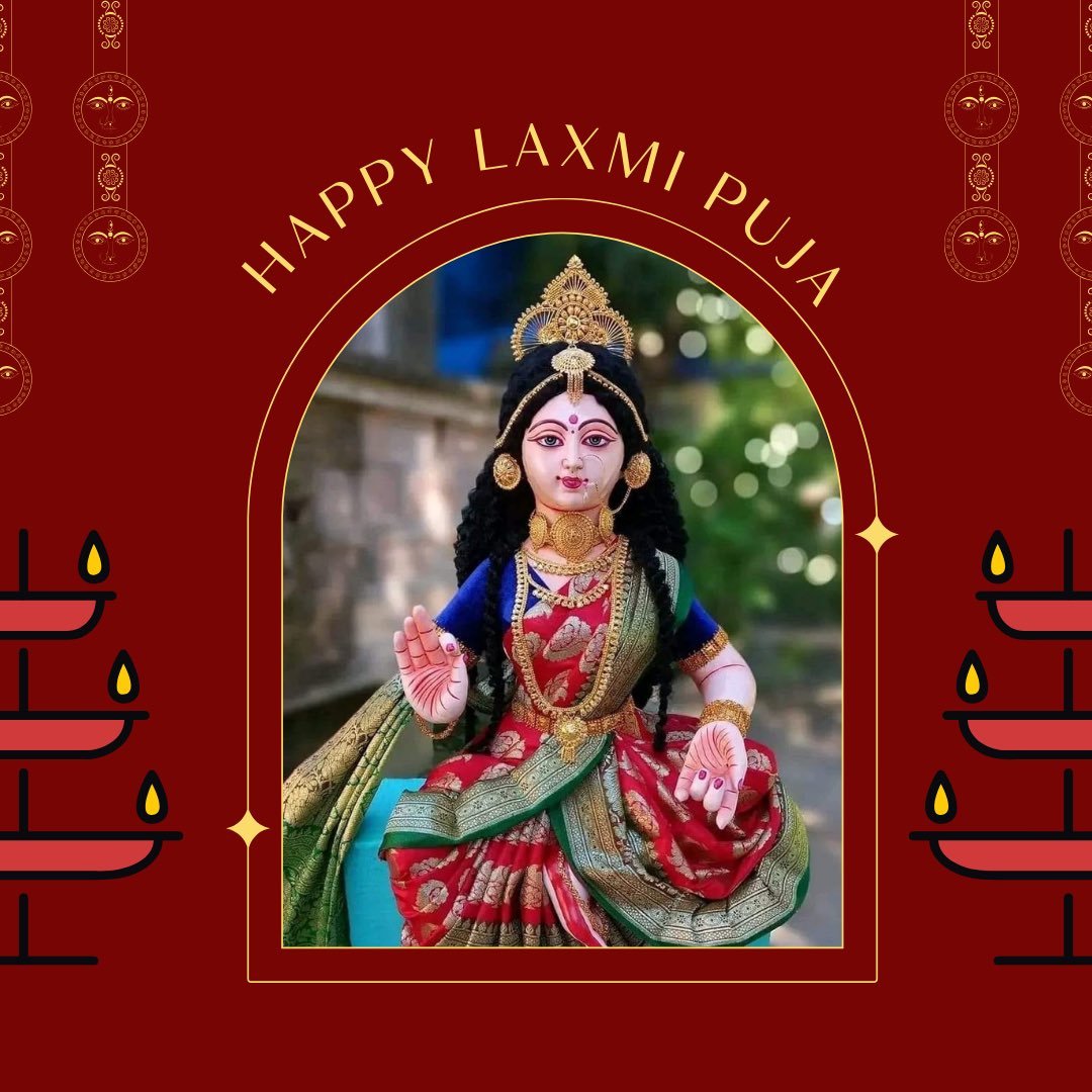 Goddess Laxmi is here, seek her blessings and be thankful for she is the ultimate power!

#laxmipuja #laxmimata #laxmidevi #Kojagori #FestivalVibes #LakshmiPuja2023 #MAHALAKSHMI #Wealth #bengalipujovibes