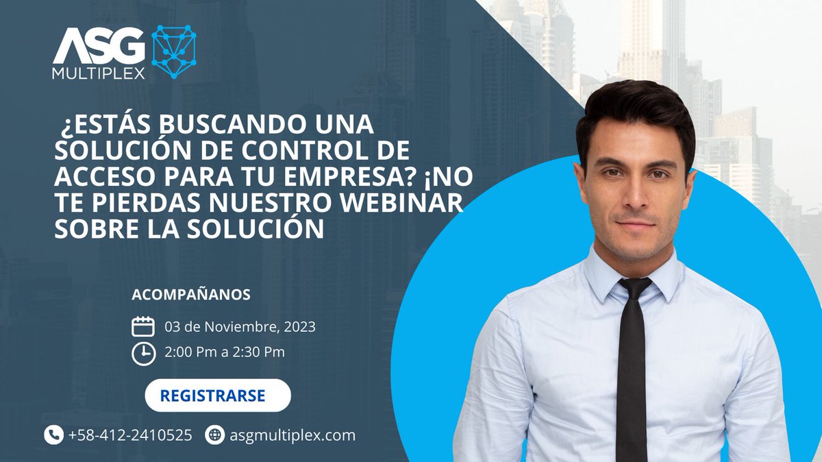 ASGmultiplex's tweet image. ¡No te pierdas nuestro próximo webinar!
 Únete a nosotros y descubre cómo la solución de control de acceso Centaur de CDVI puede ayudar a proteger tu empresa 👩‍💻
📅 Fecha: 3 de Noviembre 
⏲ Hora: 2:00 pm 
📍 Link de inscripción 👉 webinarcentaur.subscribemenow.com