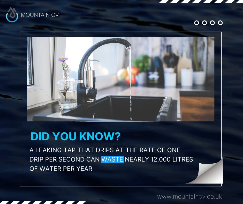 mountain_ov's tweet photo. 😮 Did you know this fact? 😮

A single dripping tap, just one drip per second, can squander nearly 12,000 liters of water annually. Every drop counts, so fix those leaks and save our precious resources!

😮 Follow us for more amazing facts!

#water #mountainov #oceans #water https://t.co/ttkzGOoV1a