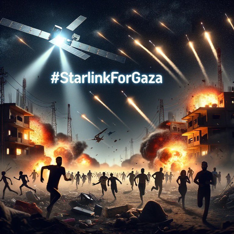 wellstaring's tweet photo. @elonmusk #starlingforgaza https://t.co/wHCXMDKaLO