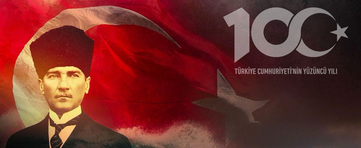 Türkiye Cumhuriyeti'nin 100. yıldönümünde, geçmişe saygı ve geleceğe umutla bakıyoruz. #Cumhuriyet100 #Türkiye100