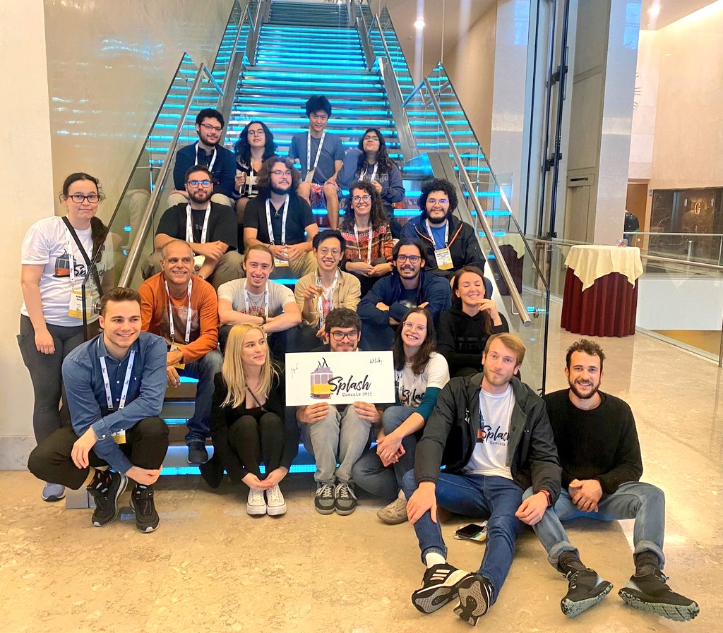 We would like to extend our gratitude to Mira, Vasco, the student volunteers and everyone who helped to organise #SPLASH2023  Many thanks to all the authors and attendees whose works and curiosity contributed towards an engaging event! Till next year in Pasadena! 🙌