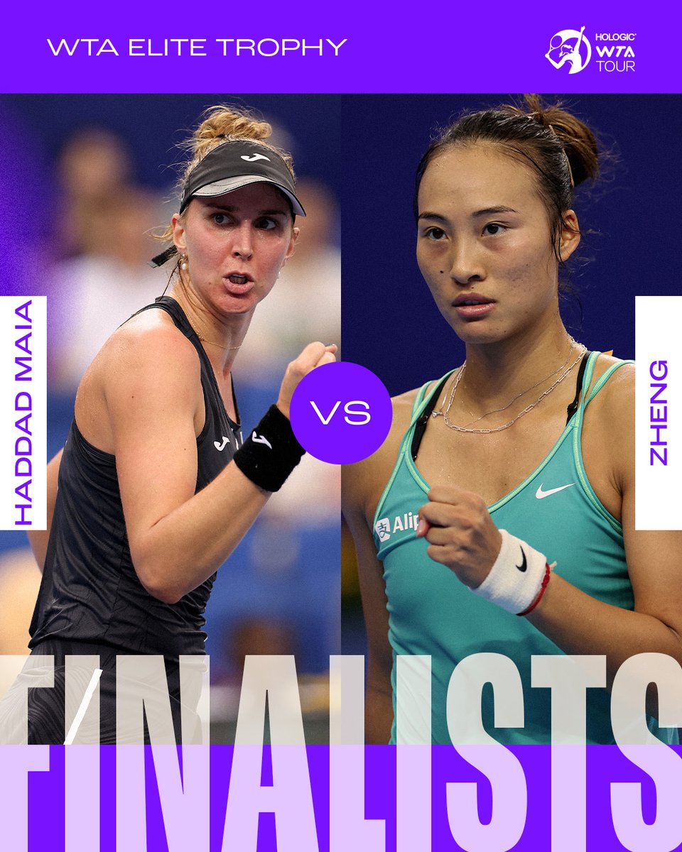 The final is set 🏆

Who will walk away the #WTAEliteTrophy champion?