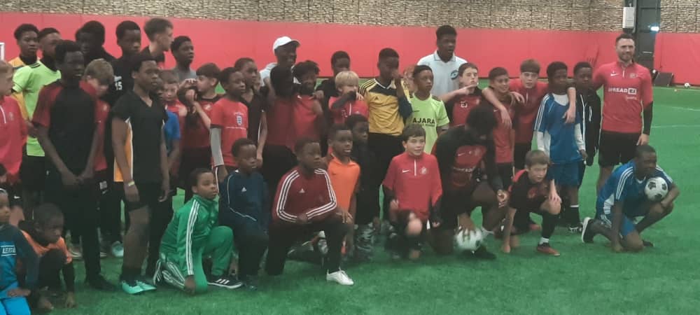 AfricanCaribbe2's tweet photo. Accane under 12 team ready to take on the @SunderlandAFC under 12 team, onwards to participation in the U12 Premier League. Thanks to @benno_4 for creating this opportunity for talent development with the African and Caribbean Community in @SunderlandUK @sunechosafc @TNLComFund https://t.co/6xOLKDXcld