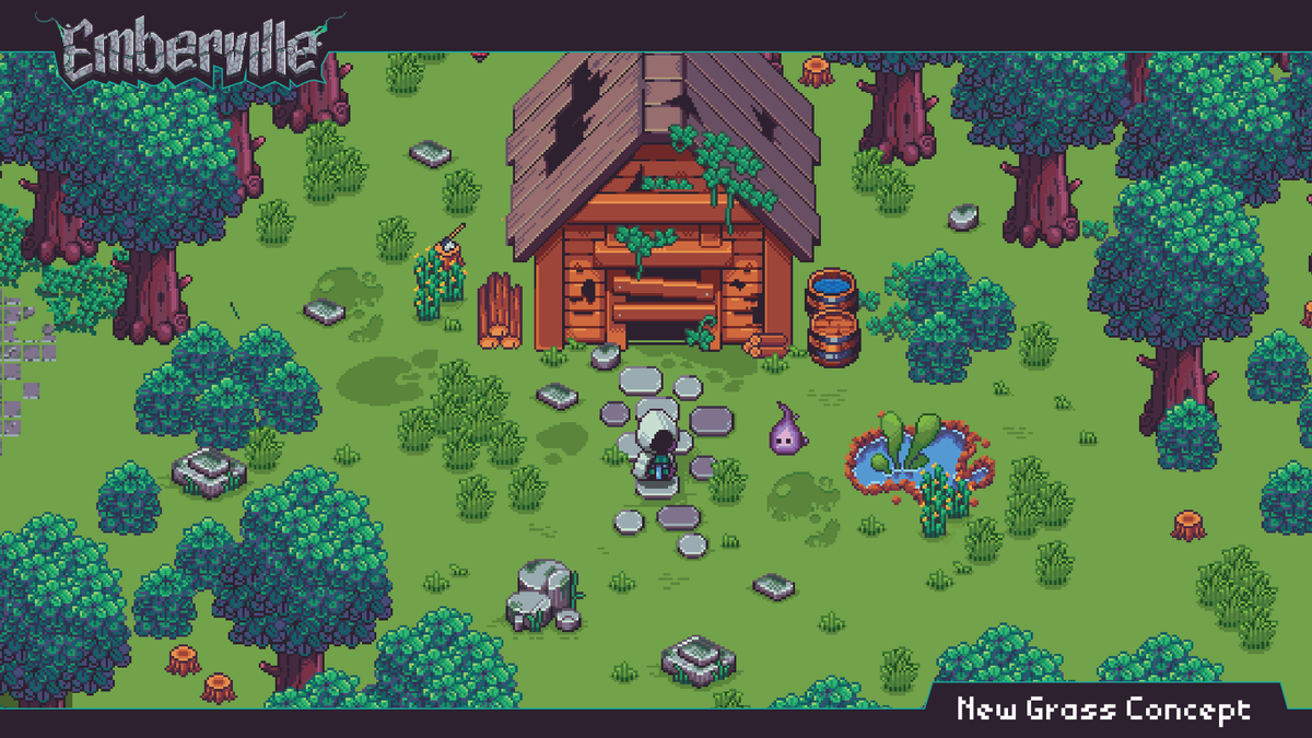 CohhCarnage's tweet photo. One of the the many awesome things about working on @EmbervilleGame is the agility of the team and how quickly we can produce.

We put up the announcement trailer and are already getting excellent feedback. "The outside area feels noisy!" was a big one! 

Let's get started. 🥳 https://t.co/psaeKmYbHS