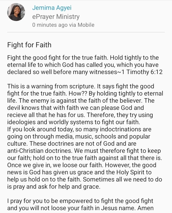 fiery_eagle_'s tweet photo. Daily manna from on high 🙏🏾 ⚡️
#dailydevotional #dailymanna #Dailyverse #messagesfromGod #faith #fightthegoodfight #faithoverfear #fightforfaith https://t.co/Ofj5QH4oNn