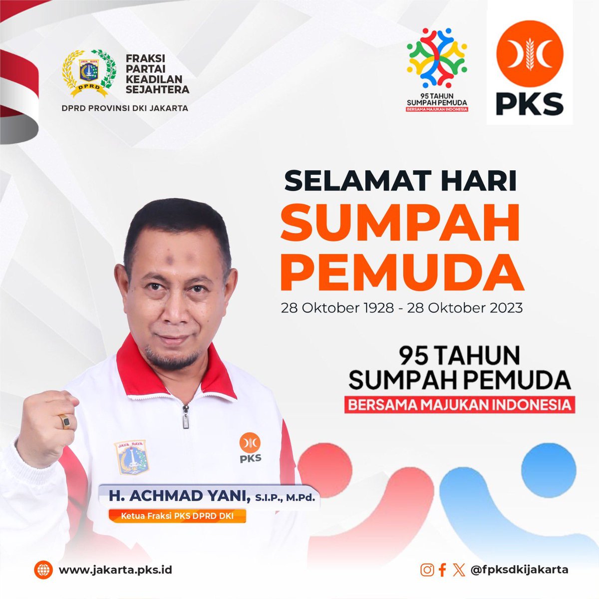 Selamat Memperingati Hari Sumpah Pemuda 2023
Bersama Majukan Indonesia

#fraksipksdkijakarta #harisumpahpemuda #harisumpahpemuda2023