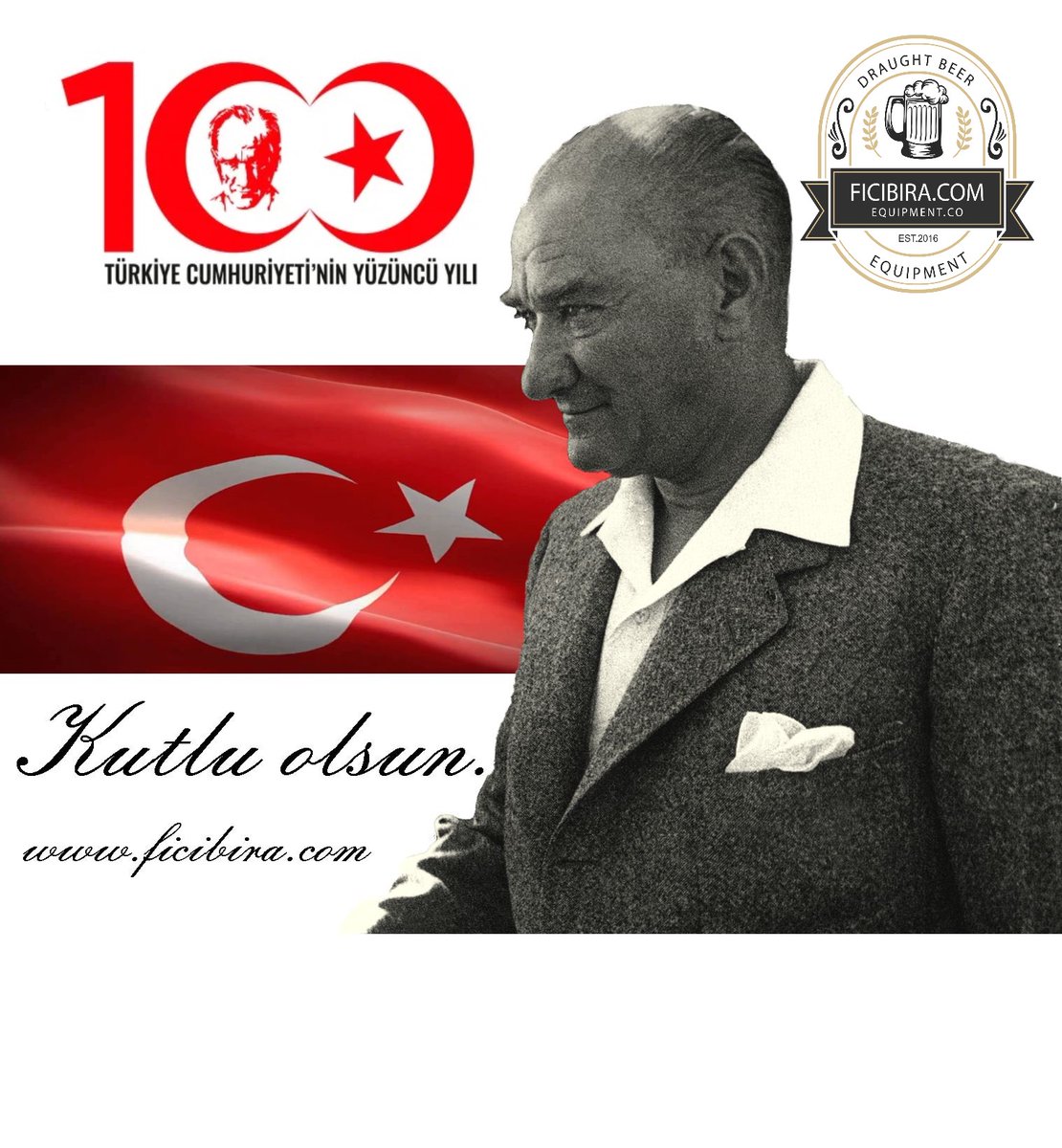 ficibiracom's tweet photo. Tarafımız Cumhuriyet! Liderimiz Atatürk. Nice 100. yıllara! #100YAŞINDA https://t.co/PKLkno9GNq